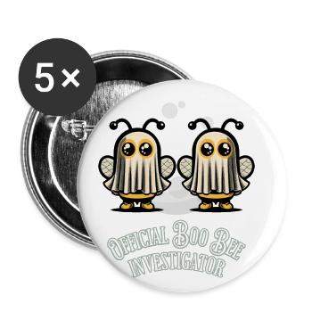 Official Boo Bee Examiner Funny Saying - Buttons large 2.2''/56 mm (5-pack) - white - Front