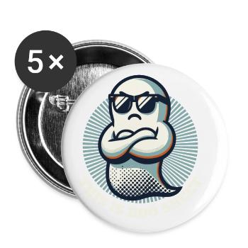 Funny Halloween Ghost: This Is Boo Sheet - Buttons large 2.2''/56 mm (5-pack) - white - Front