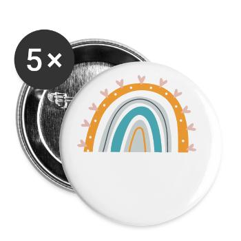 Office Squad Design for Administrative Assistants - Buttons large 2.2''/56 mm (5-pack) - white - Front