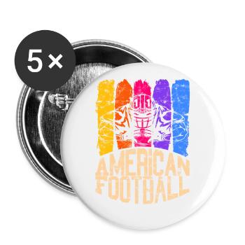 American Football Colour Sackinator - Buttons large 2.2''/56 mm (5-pack) - white - Front