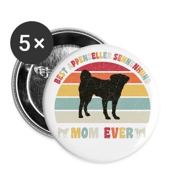 Best Appenzeller Mountain Dog mom ever dog lovers - Buttons large 2.2''/56 mm (5-pack) - white - Front