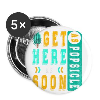 Get popsicles here as soon as possible for - Buttons large 2.2''/56 mm (5-pack) - white - Front