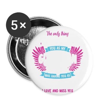 Das Einzige, Was Besser Ist, Als Dich Als Meinen - Buttons groß 56 mm (5er Pack) - Weiß - Vorne