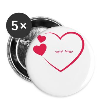 Gesegnete Nanny Für Großmutter Oma - Buttons groß 56 mm (5er Pack) - Weiß - Vorne