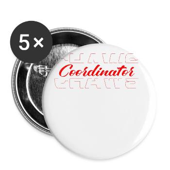 Chaws Koordinator Für Großmutter Oma - Buttons groß 56 mm (5er Pack) - Weiß - Vorne