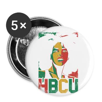 Hbcu For Proud African Americans - Buttons large 2.2''/56 mm (5-pack) - white - Front