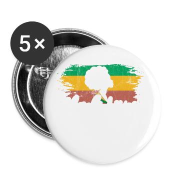 Ich Lehre Schwarze Leben Und Sie Sind Wichtig Für - Buttons groß 56 mm (5er Pack) - Weiß - Vorne