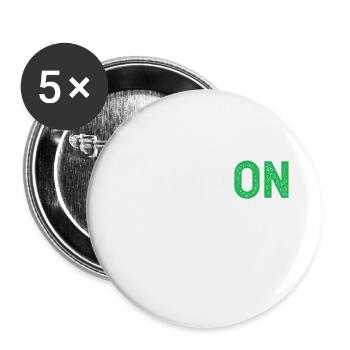 Bowl-design For bowlers Bowling-player-sport - Buttons large 2.2''/56 mm (5-pack) - white - Front