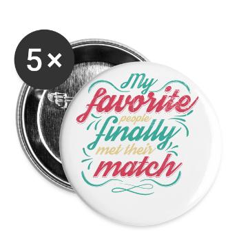 My favorite people have finally settled for the - Buttons large 2.2''/56 mm (5-pack) - white - Front