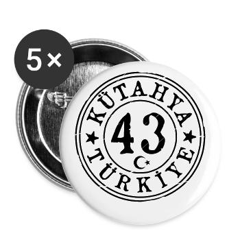Kütahya 43 Vintage - Buttons large 2.2''/56 mm (5-pack) - white - Front