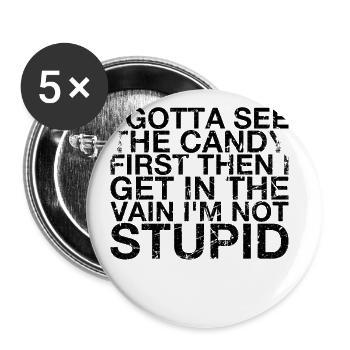 I need the first funny humor for adults - Buttons large 2.2''/56 mm (5-pack) - white - Front