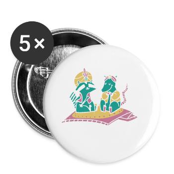 Ich Kann Dir Etwas Müll Zeigen - Buttons groß 56 mm (5er Pack) - Weiß - Vorne