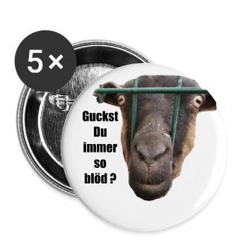 FunDesign - Buttons groß 56 mm (5er Pack) - Weiß - Vorne