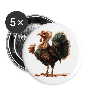 Truthan Beer Funny - Buttons large 2.2''/56 mm (5-pack) - white - Front