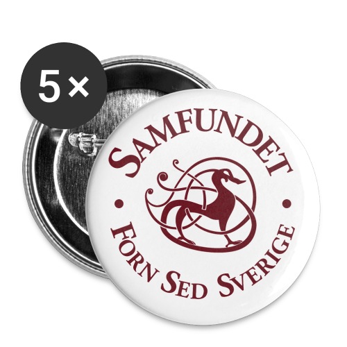 Samfundet logo - Stora knappar 56 mm (5-pack)