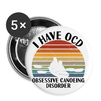 Canoe - Buttons large 2.2''/56 mm (5-pack) - white - Front