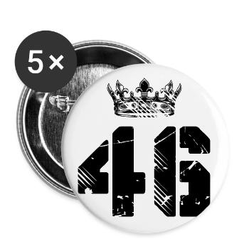 46 Number crown - Buttons large 2.2''/56 mm (5-pack) - white - Front