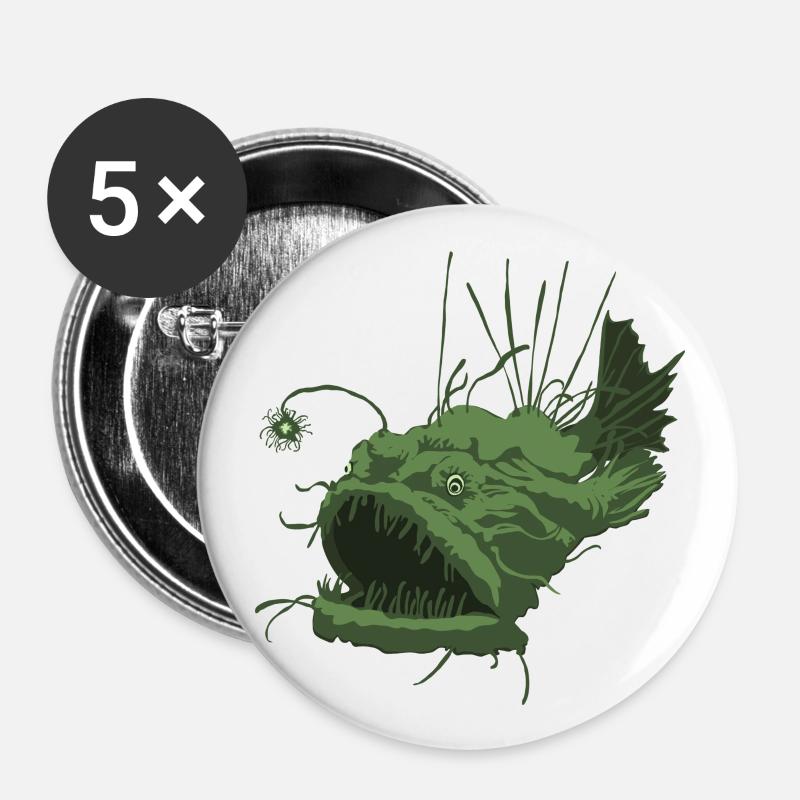 Frogfish - Buttons large 2.2''/56 mm (5-pack) - white