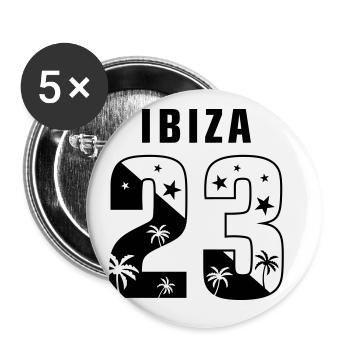 Ibiza 23 - Buttons large 2.2''/56 mm (5-pack) - white - Front