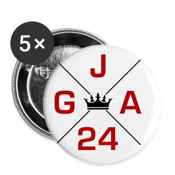 Jga 2024 Junggesellenabschied - Buttons groß 56 mm (5er Pack) - Weiß - Vorne