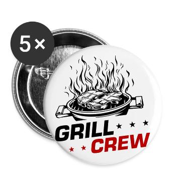 Grill Crew Grilling - Buttons large 2.2''/56 mm (5-pack) - white - Front