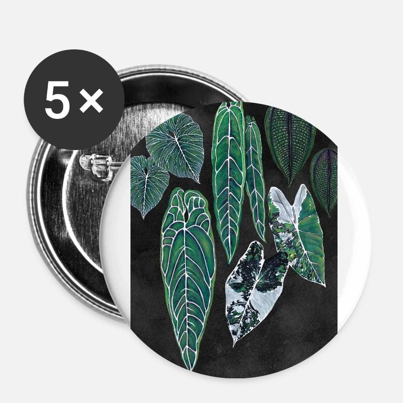 darkBotanical - Buttons large 2.2''/56 mm (5-pack) - white