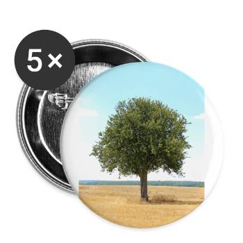 Tree, Environment, Nature - Buttons large 2.2''/56 mm (5-pack) - white - Front