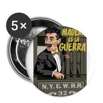 GROUCHO More Wood - Buttons large 2.2''/56 mm (5-pack) - white - Front
