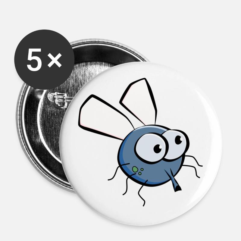 fly - Buttons large 2.2''/56 mm (5-pack) - white