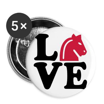 chess - Buttons large 2.2''/56 mm (5-pack) - white - Front