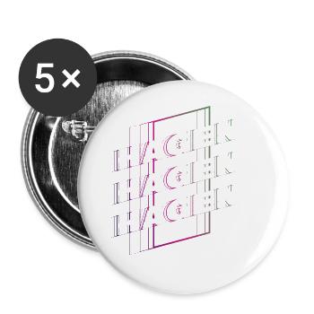 Hagen Germany City Font Skyline Home - Buttons large 2.2''/56 mm (5-pack) - white - Front