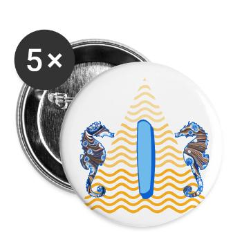 Seahorse E 262 I - Buttons large 2.2''/56 mm (5-pack) - white - Front