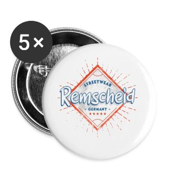 Remscheid Germany City Skyline Home Love - Buttons large 2.2''/56 mm (5-pack) - white - Front
