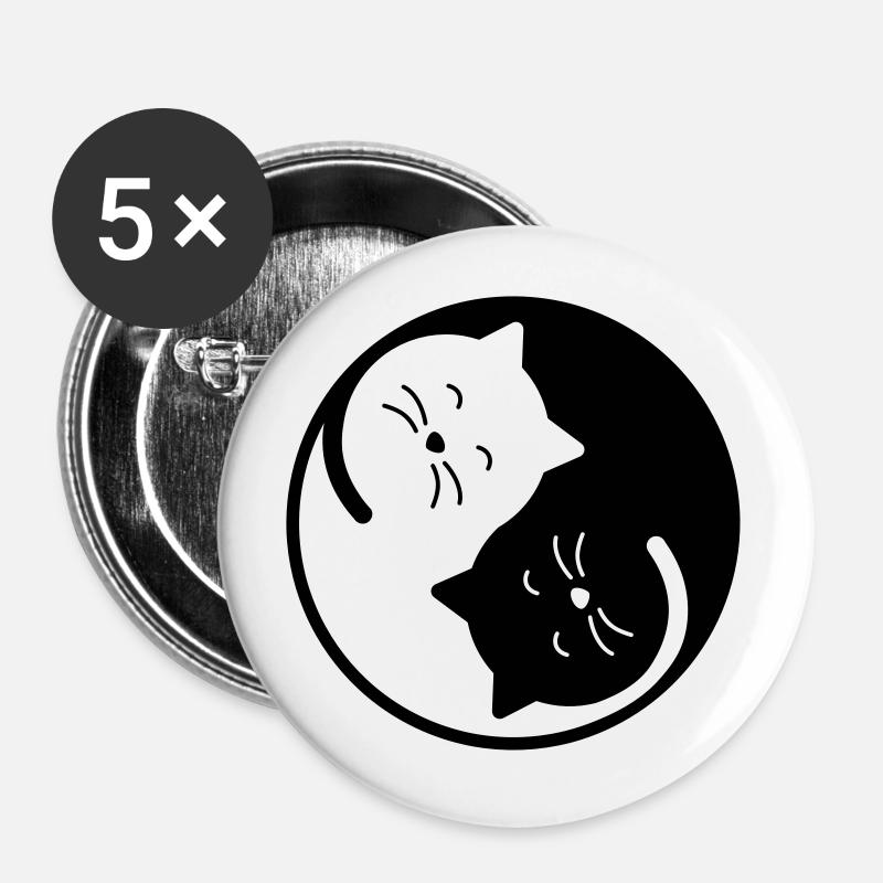 cat - Buttons large 2.2''/56 mm (5-pack) - white