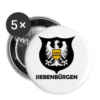 Siebenbürgen Adler - Buttons groß 56 mm (5er Pack) - Weiß - Vorne