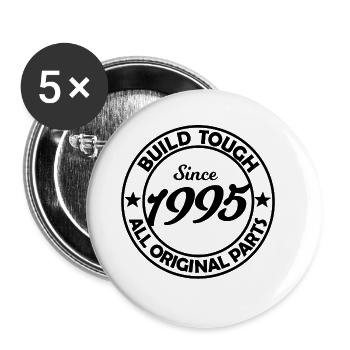 Made in 1995 - Buttons large 2.2''/56 mm (5-pack) - white - Front