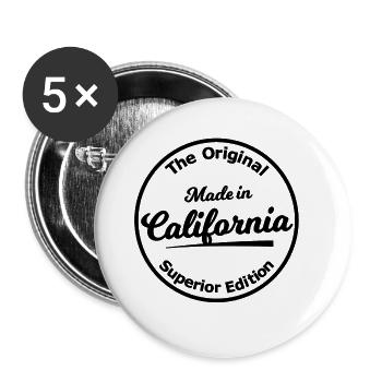 Superior Edition California - Buttons large 2.2''/56 mm (5-pack) - white - Front