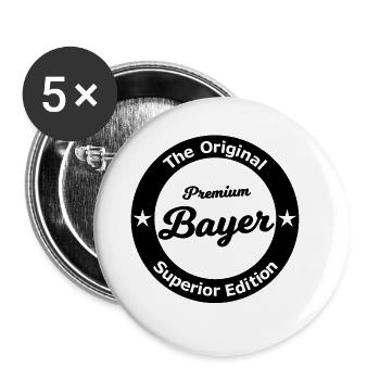Der coole Bayer - Buttons groß 56 mm (5er Pack) - Weiß - Vorne