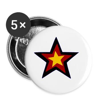 Chez soi en Allemagne - Lot de 5 grands badges (56 mm) - blanc - Devant