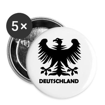 Für die Deutschen - Buttons groß 56 mm (5er Pack) - Weiß - Vorne