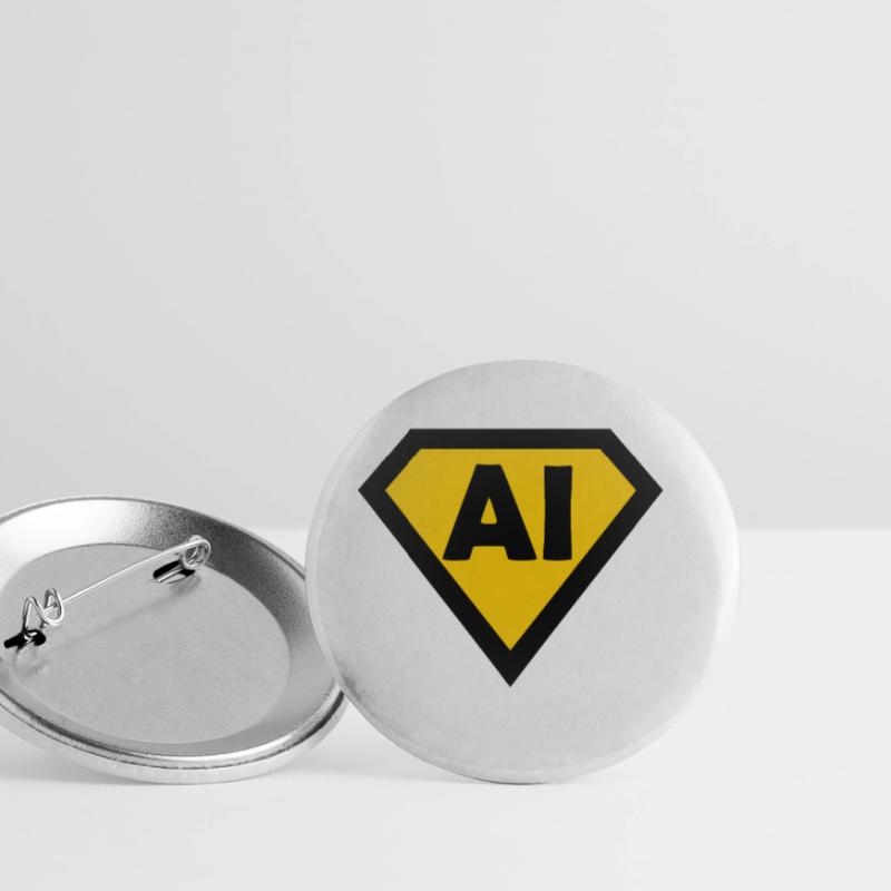 Intelligence et codage Lot de 5 grands badges (56 mm)