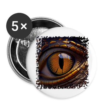 Iris photography is macro photography - Buttons large 2.2''/56 mm (5-pack) - white - Front