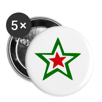 The Italian star in the sky - Buttons large 2.2''/56 mm (5-pack) - white - Front
