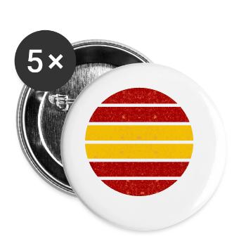 Die Spanier - Buttons groß 56 mm (5er Pack) - Weiß - Vorne