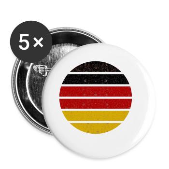 Die Deutschen - Buttons groß 56 mm (5er Pack) - Weiß - Vorne