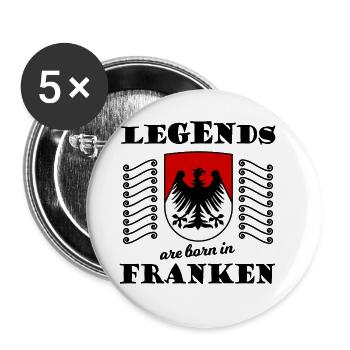 Born in Nuremberg - Buttons large 2.2''/56 mm (5-pack) - white - Front