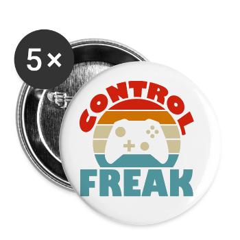 Control Freak - Buttons groß 56 mm (5er Pack) - Weiß - Vorne