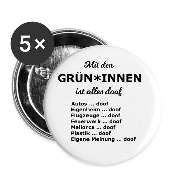 Die nächsten Wahlen kommen - Buttons groß 56 mm (5er Pack) - Weiß - Vorne