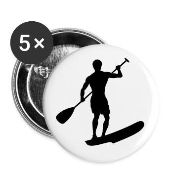Stand Up Paddling - Buttons large 2.2''/56 mm (5-pack) - white - Front