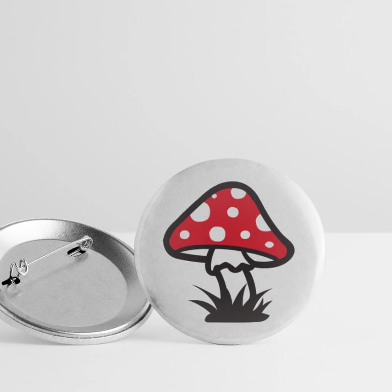 :: Toadstool 2 :: muscimol :: Buttons large 2.2''/56 mm (5-pack)